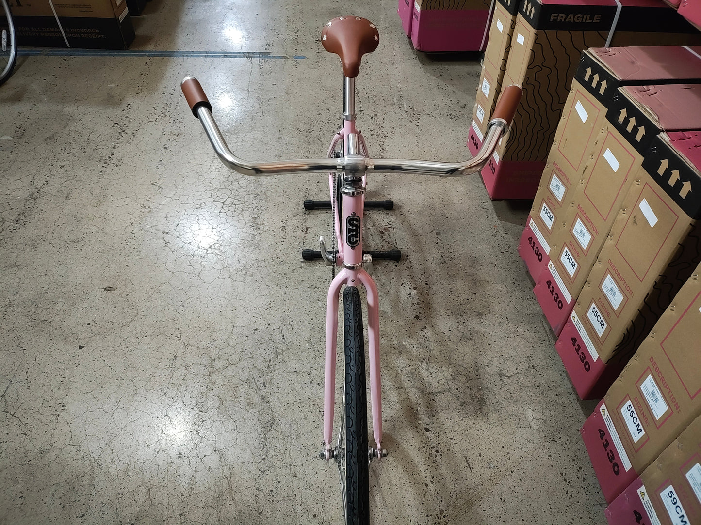 #1196 - City Bike (Single Speed) | "Bubble Gum" (Small -43cm, Excellent Condition)