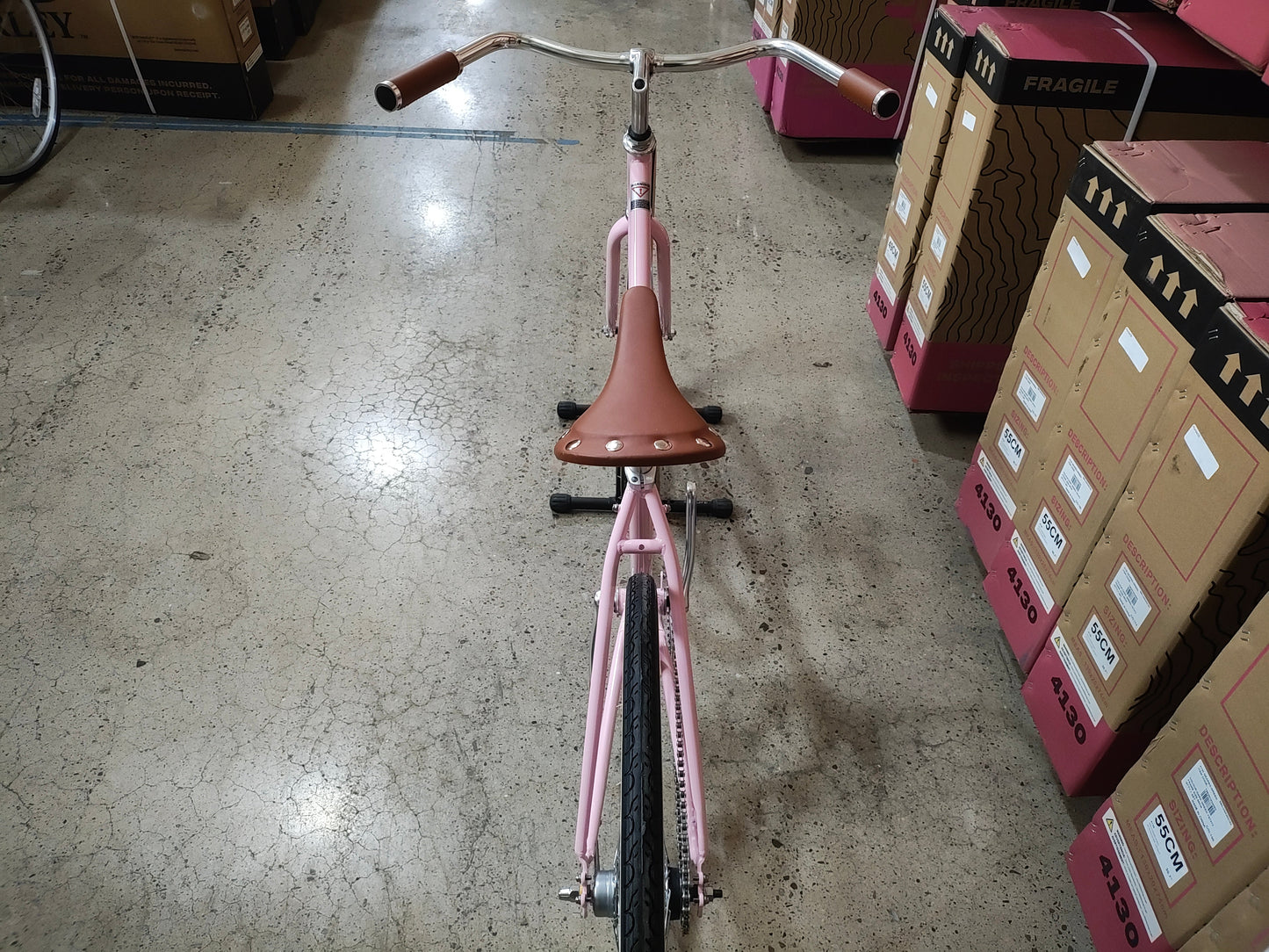 #1196 - City Bike (Single Speed) | "Bubble Gum" (Small -43cm, Excellent Condition)