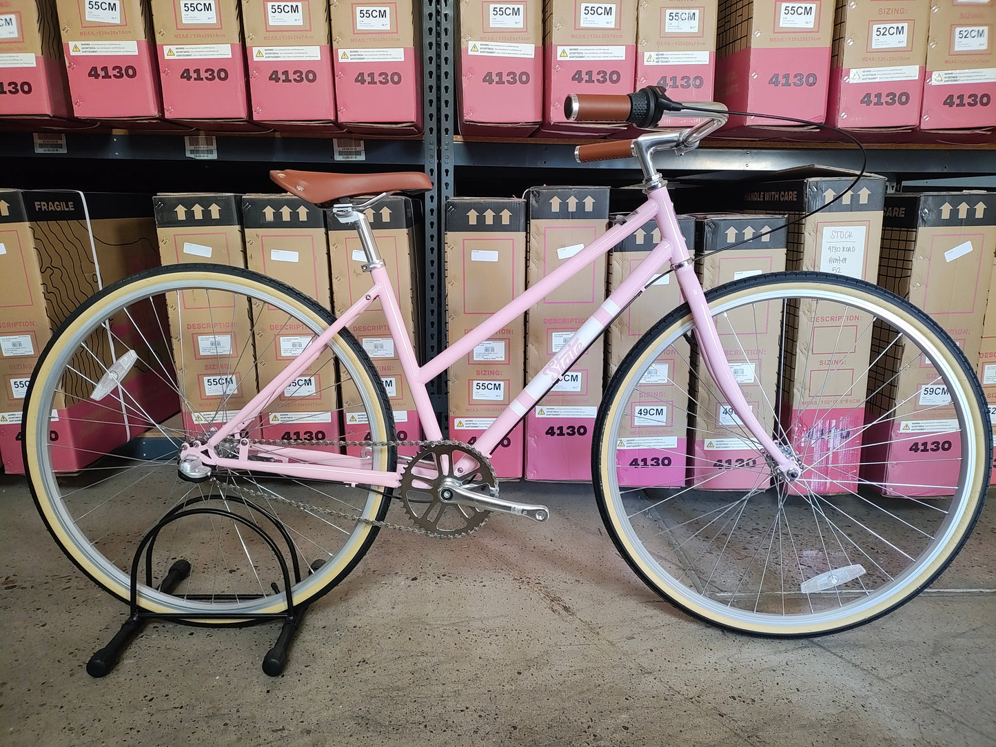 #1197 - City Bike (3-Speed) | "Bubble Gum" (Small - 43cm, Excellent Condition)