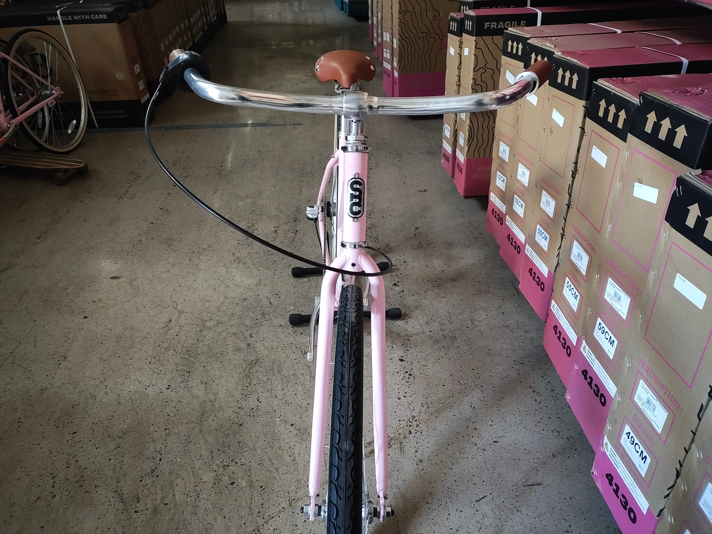 #1197 - City Bike (3-Speed) | "Bubble Gum" (Small - 43cm, Excellent Condition)