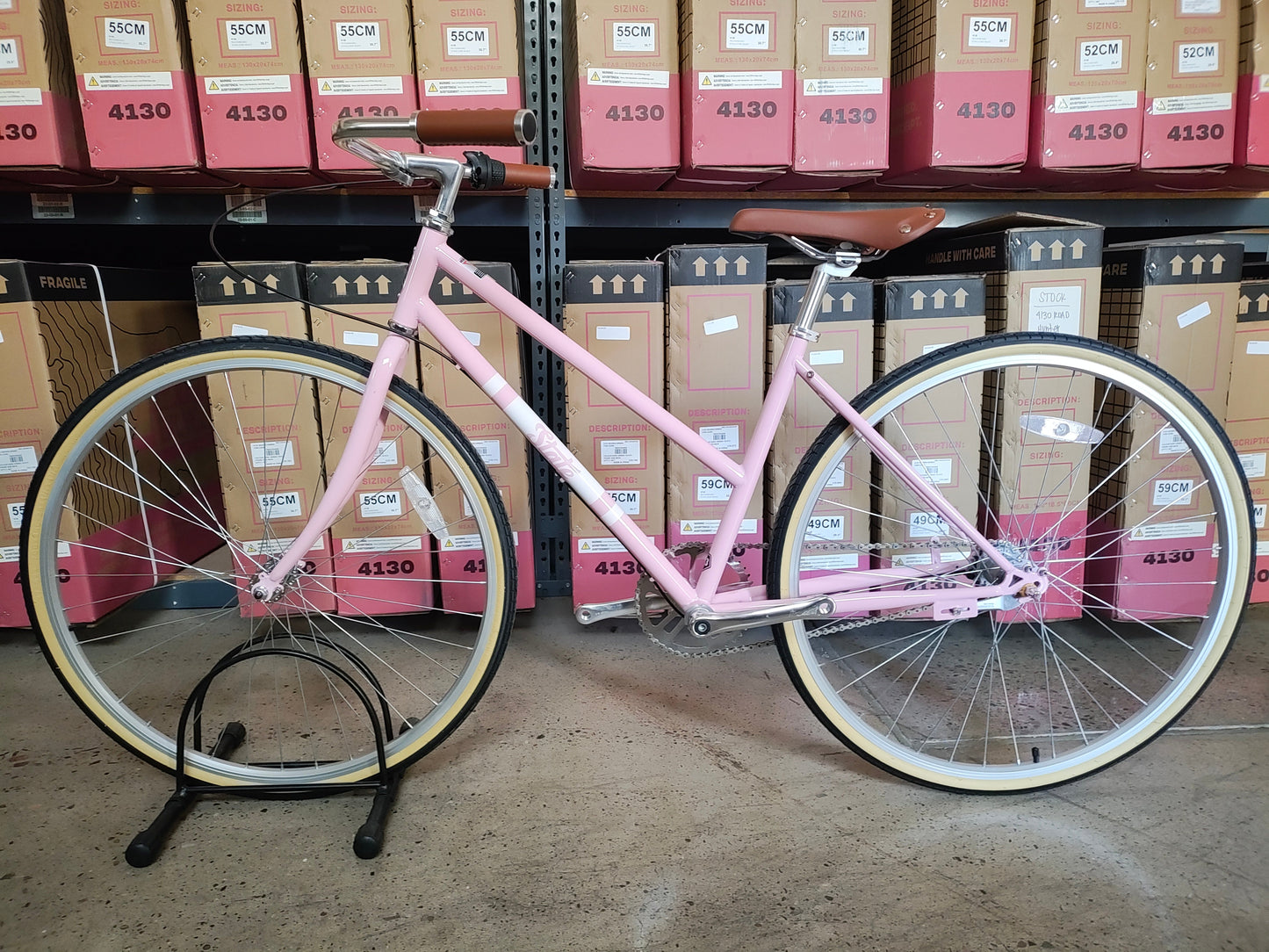 #1197 - City Bike (3-Speed) | "Bubble Gum" (Small - 43cm, Excellent Condition)