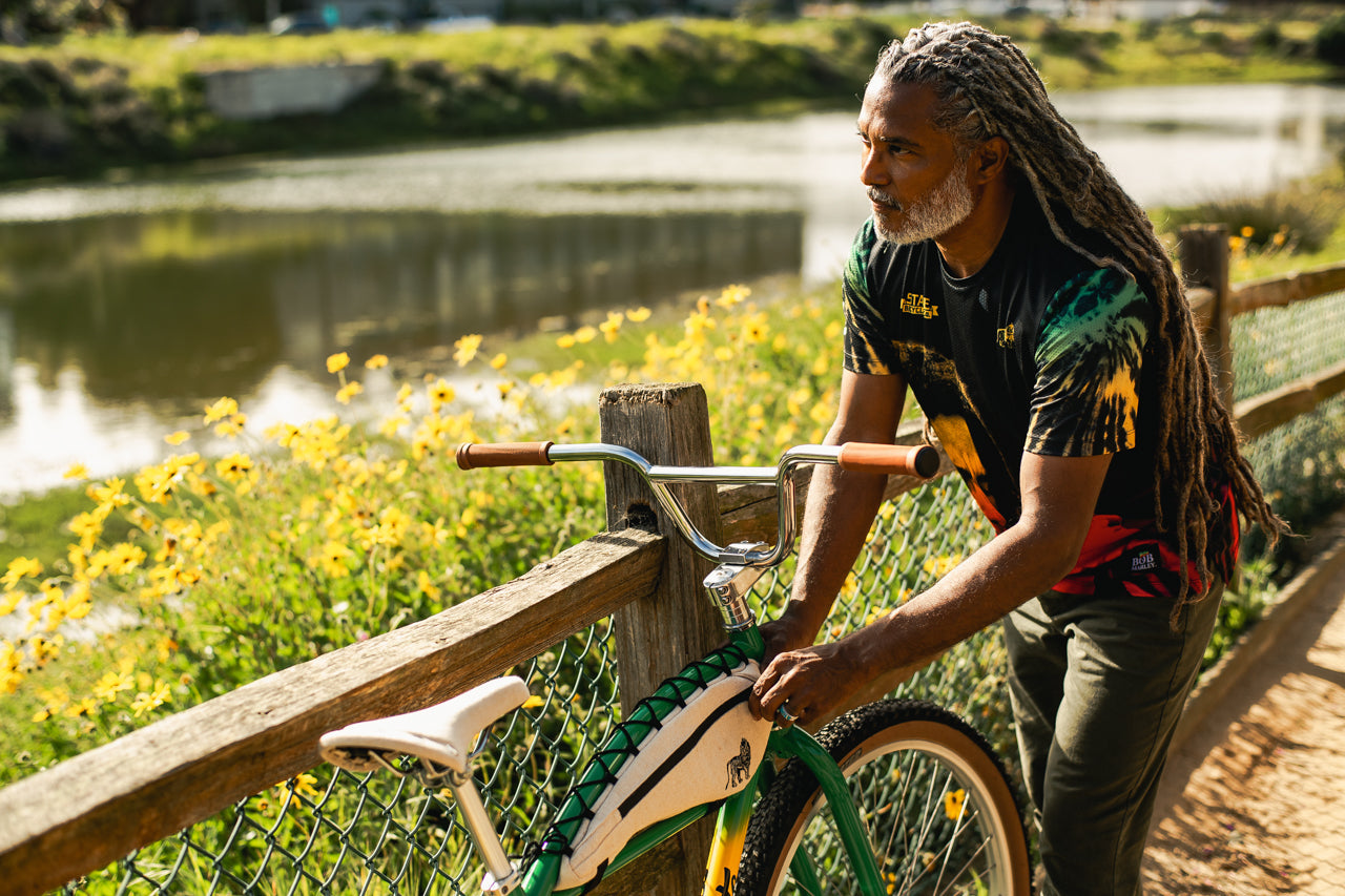 State Bicycle Co. x Bob Marley - Rasta Tie-Dye - Tech-T