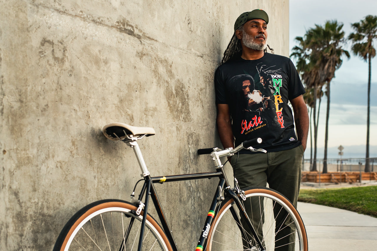 State Bicycle Co. x Bob Marley - "Concert" - Tech-T (Black)