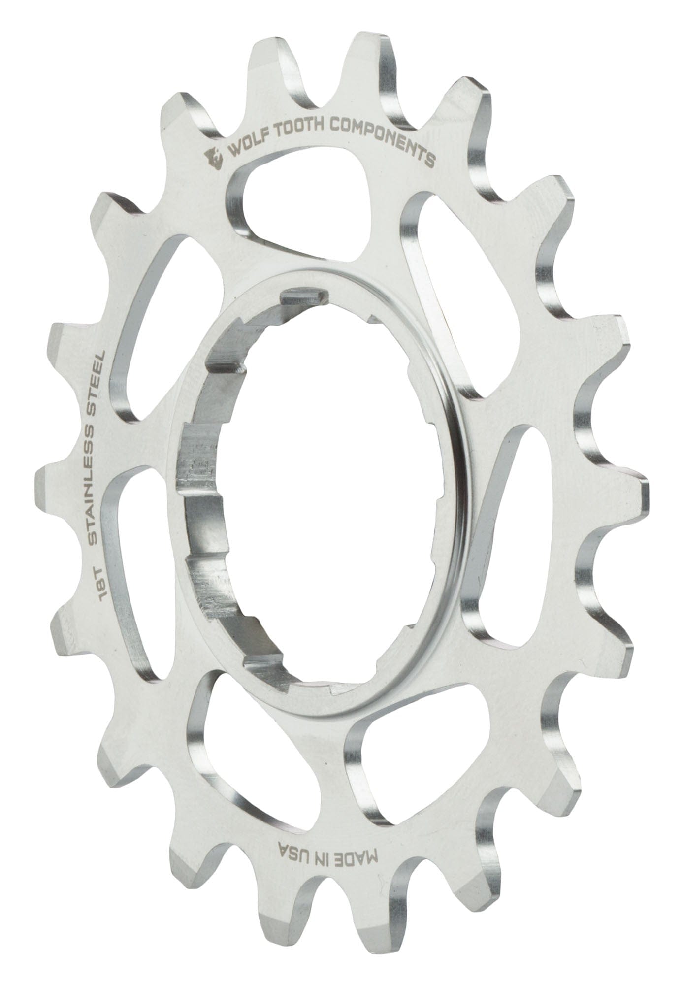 Stainless Steel Single Speed Conversion Cog by Wolf Tooth