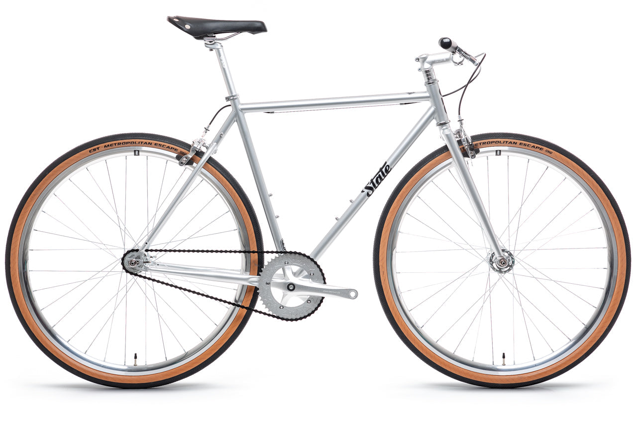 4130 - Satin Silver – (Fixed Gear / Single-Speed)