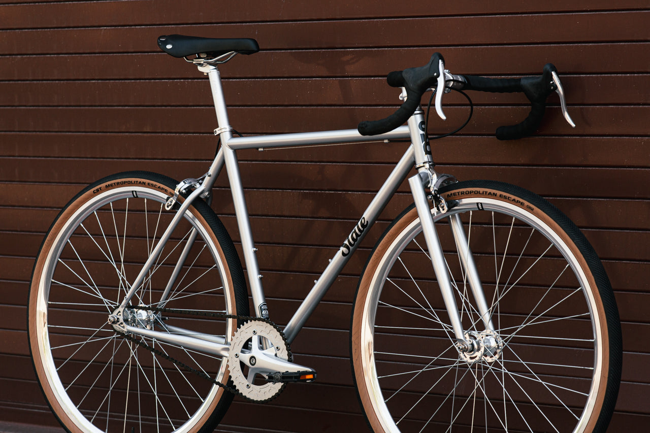 4130 - Satin Silver – (Fixed Gear / Single-Speed)