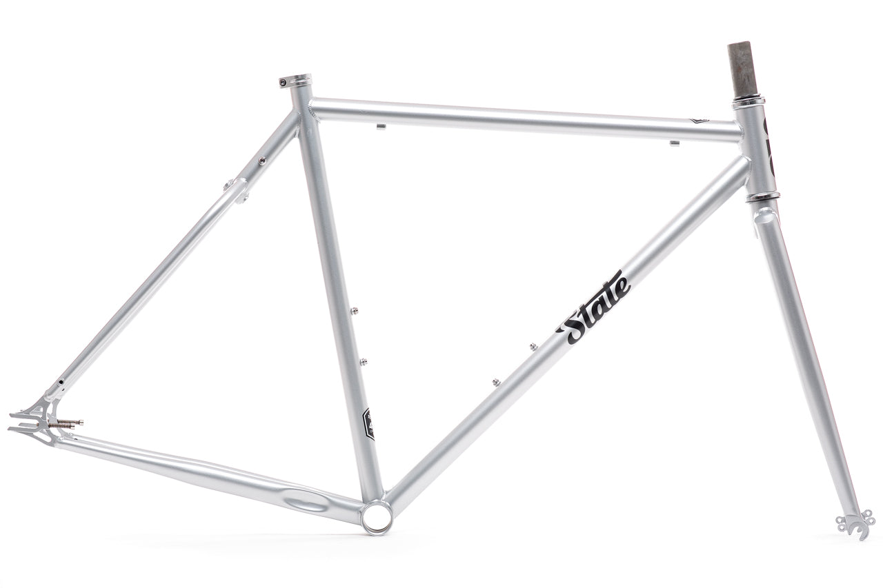 4130 Steel - Fixed Gear / Single-Speed - Frame Set - Satin Silver