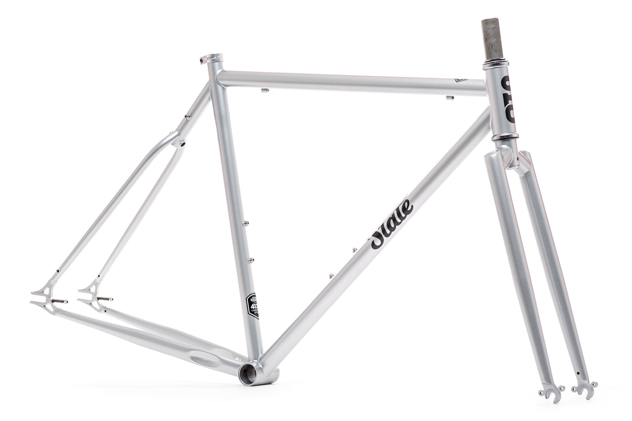 4130 Steel - Fixed Gear / Single-Speed - Frame Set - Satin Silver