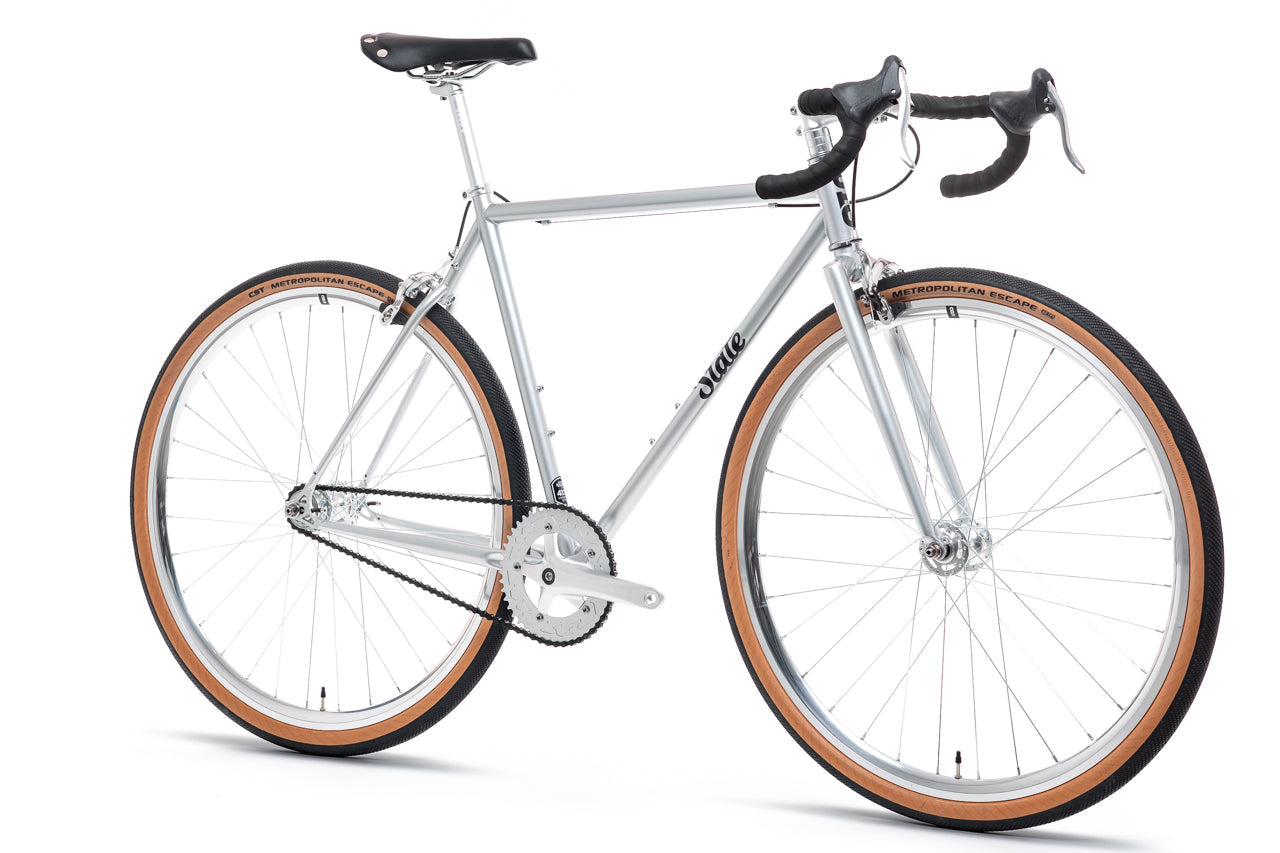 4130 - Satin Silver – (Fixed Gear / Single-Speed)