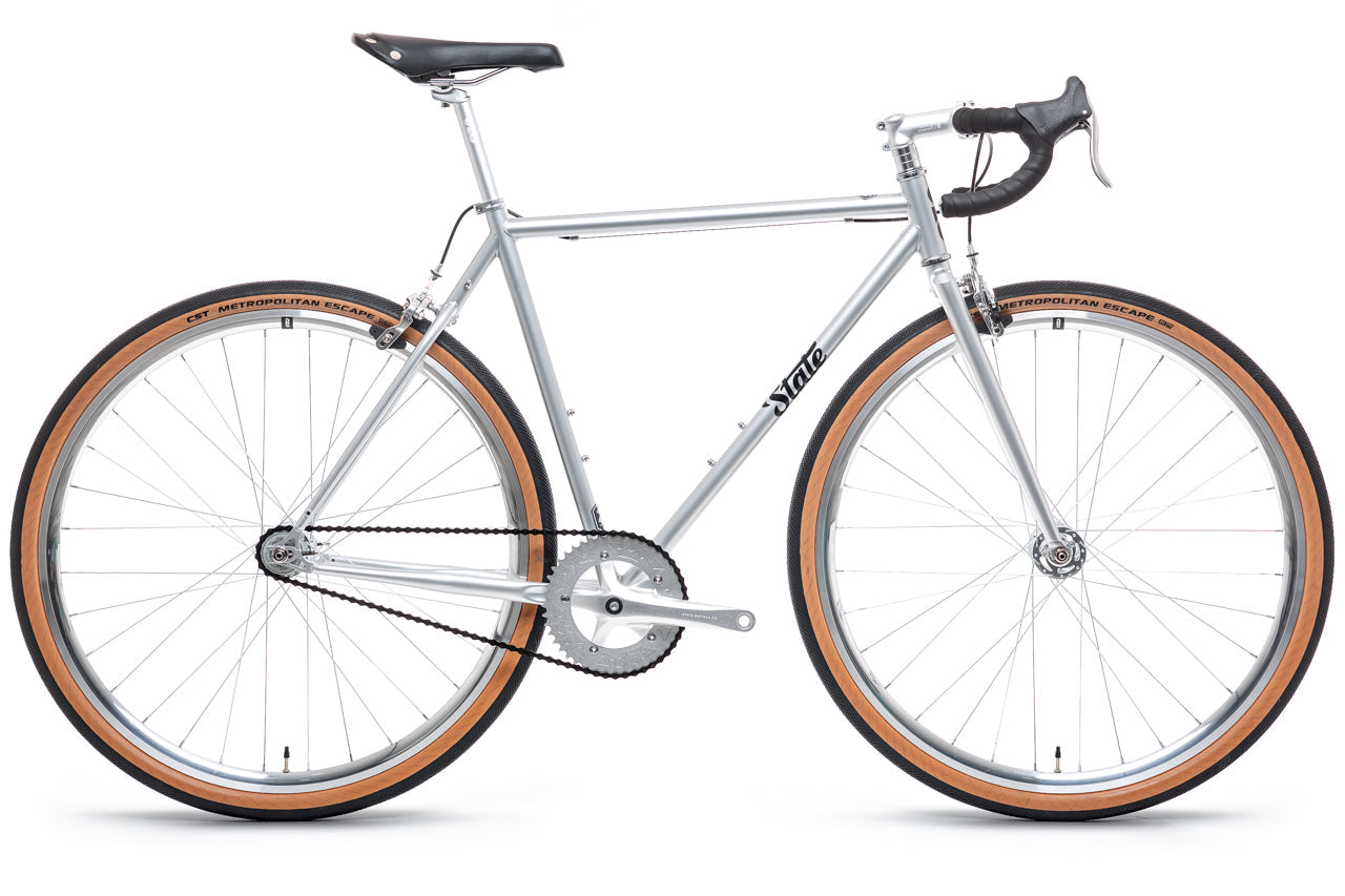 4130 - Satin Silver – (Fixed Gear / Single-Speed)