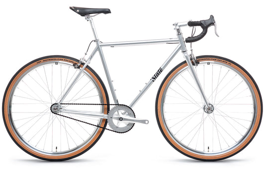 4130 - Satin Silver – (Fixed Gear / Single-Speed)