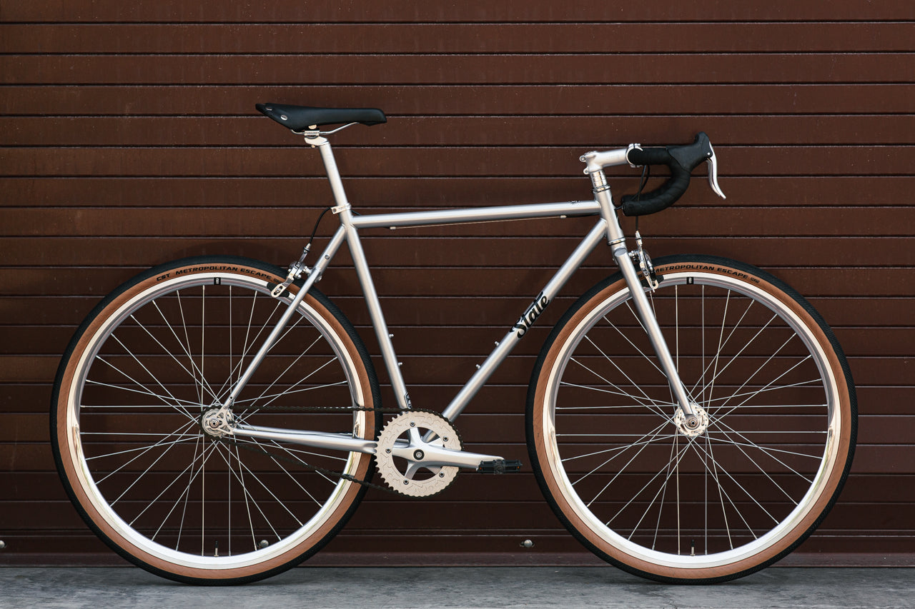 4130 - Satin Silver – (Fixed Gear / Single-Speed)