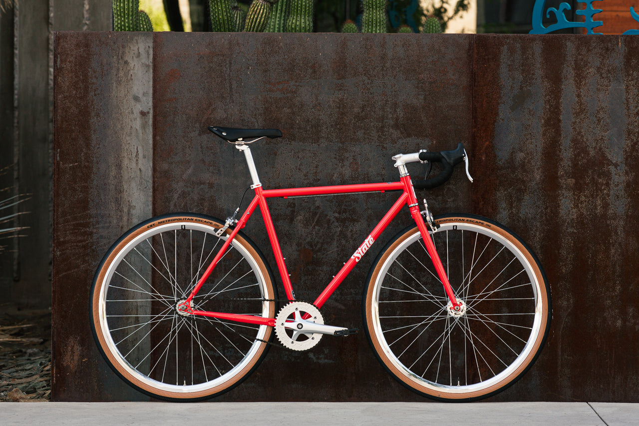 4130 - Tropical Red – (Fixed Gear / Single-Speed)