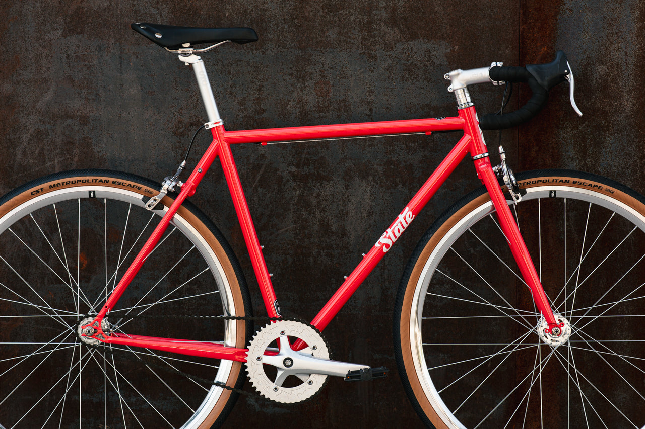 4130 Steel - Fixed Gear / Single-Speed - Frame Set - Tropical Red