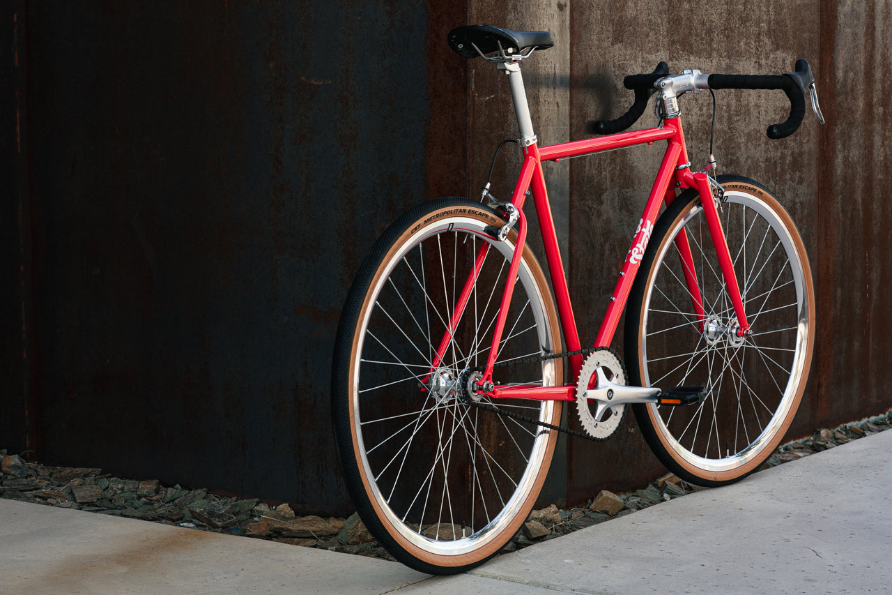 4130 - Tropical Red – (Fixed Gear / Single-Speed)