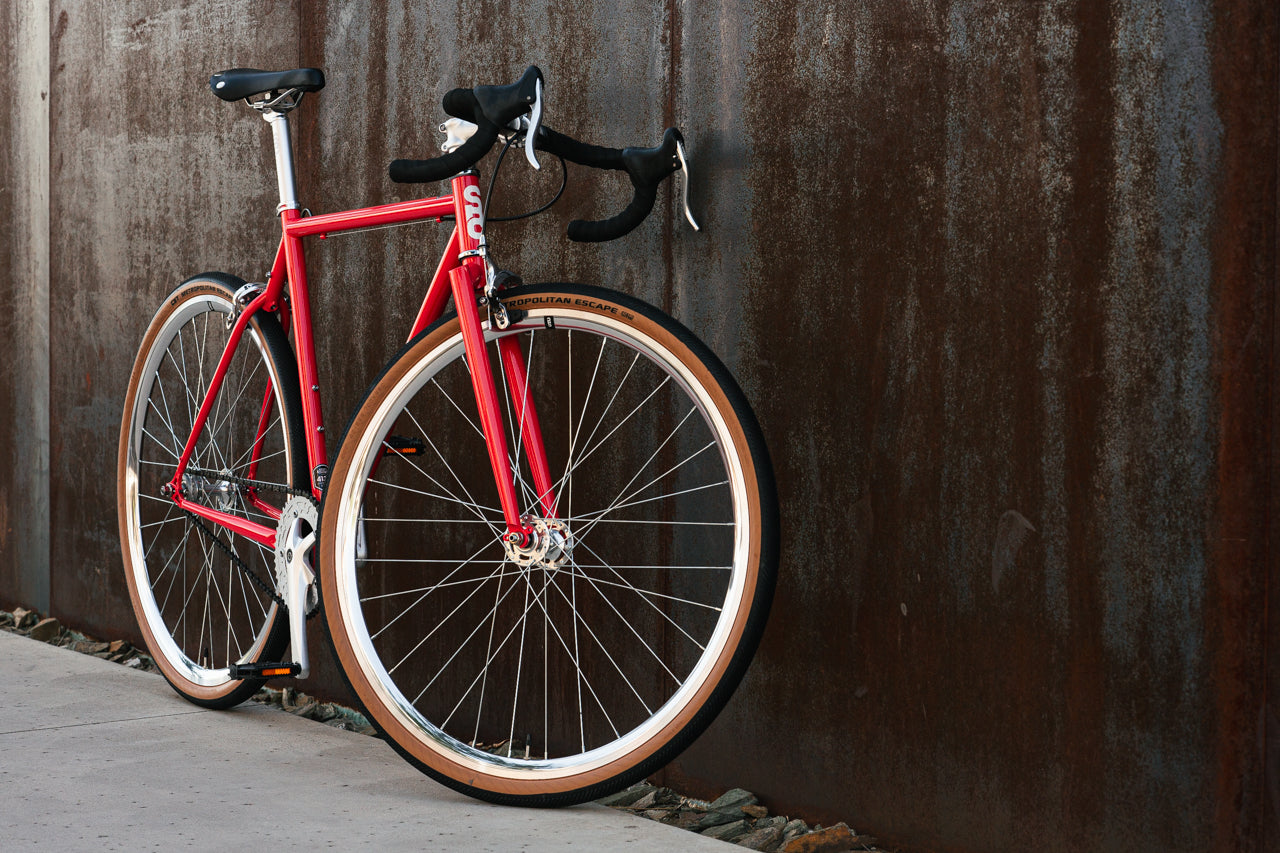 4130 - Tropical Red – (Fixed Gear / Single-Speed)