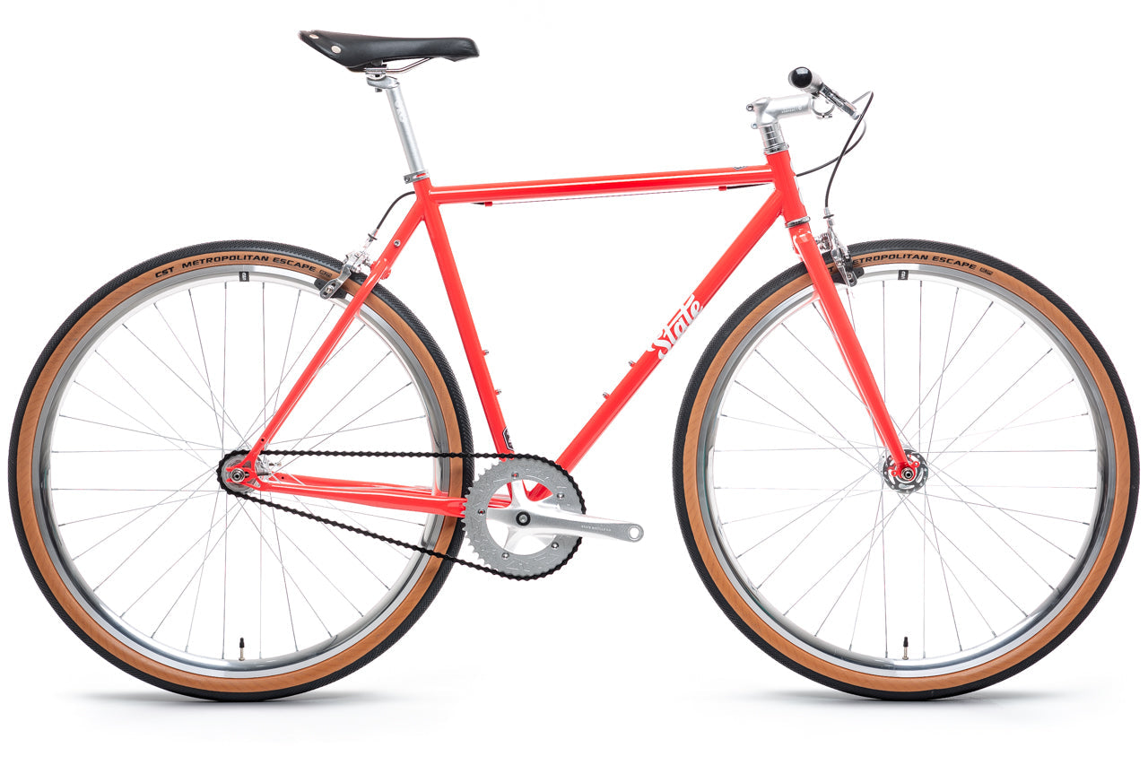 4130 - Tropical Red – (Fixed Gear / Single-Speed)