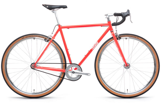 4130 - Tropical Red – (Fixed Gear / Single-Speed)