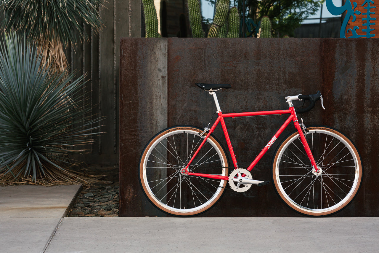 4130 - Tropical Red – (Fixed Gear / Single-Speed)