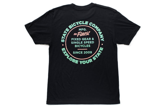 State Bicycle Co. - "Manufacturing The Finest" - Premium T-Shirt ("Miami Vice")