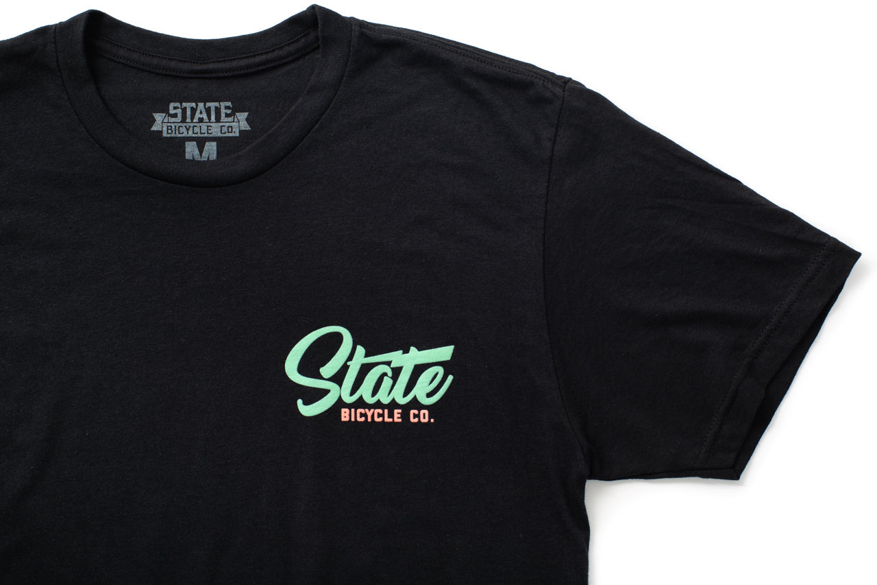 State Bicycle Co. - "Manufacturing The Finest" - Premium T-Shirt ("Miami Vice")