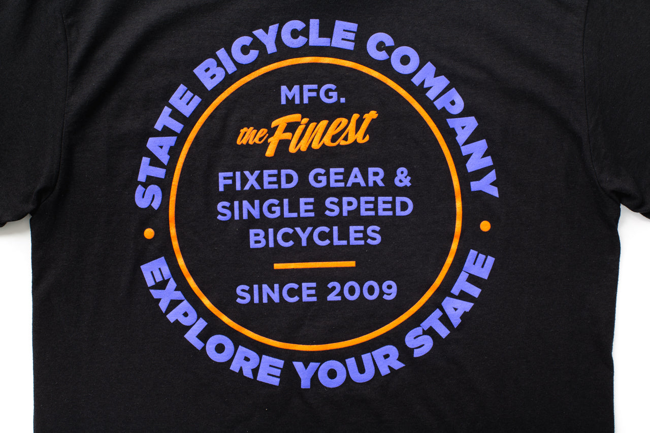 State Bicycle Co. - "Manufacturing The Finest" - Premium T-Shirt ("Suns")