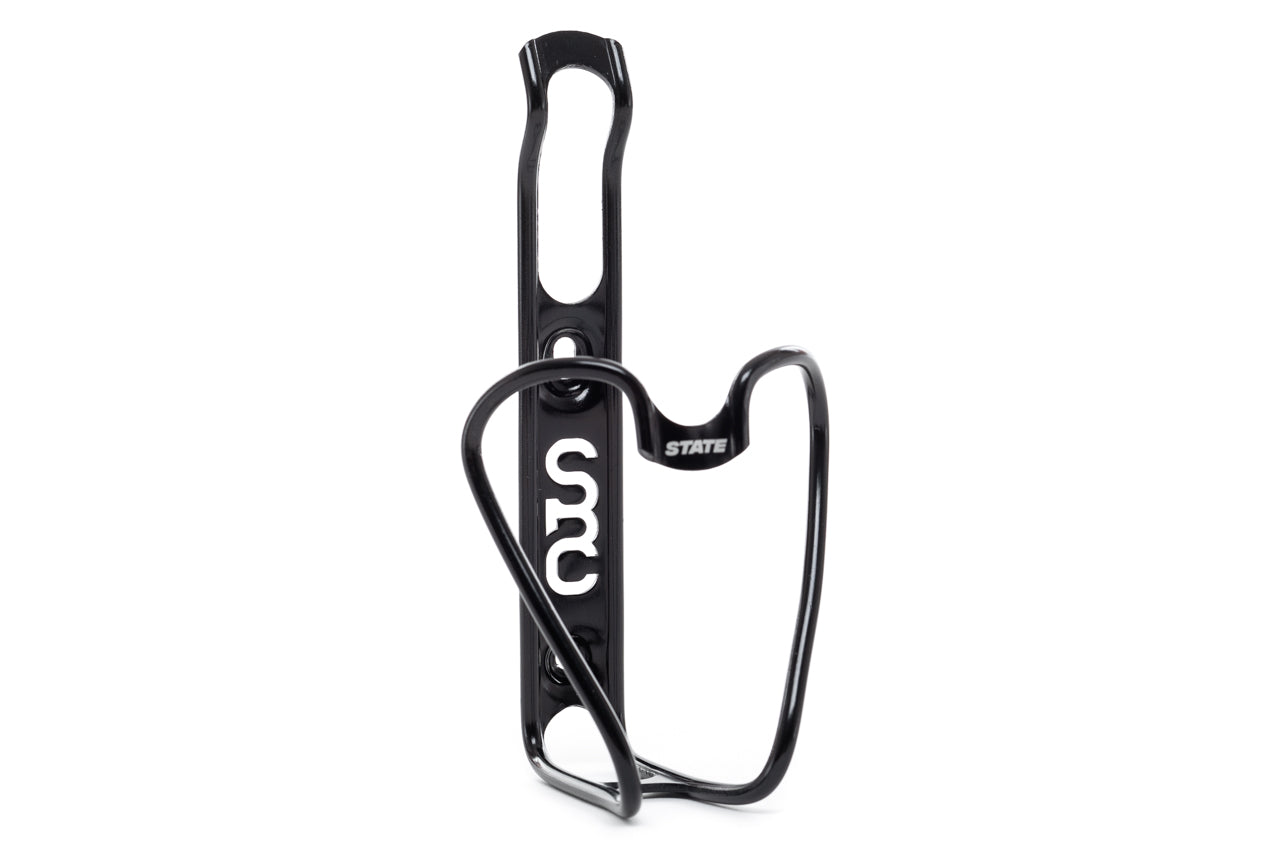 State Bicycle Co. Monogram 6061 Aluminum Anodized Bottle Cage - Black