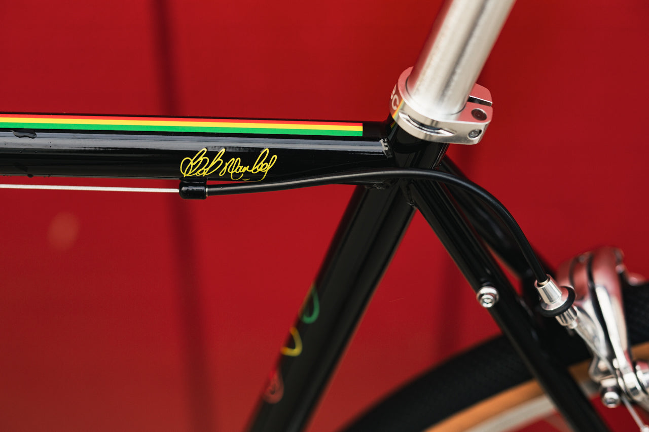 State Bicycle Co. x Bob Marley - 4130 Road+ - Rasta Stripe Black