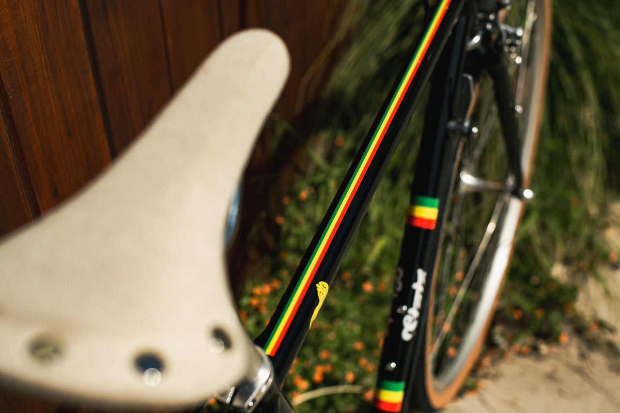 State Bicycle Co. x Bob Marley - 4130 Road+ - Rasta Stripe Black