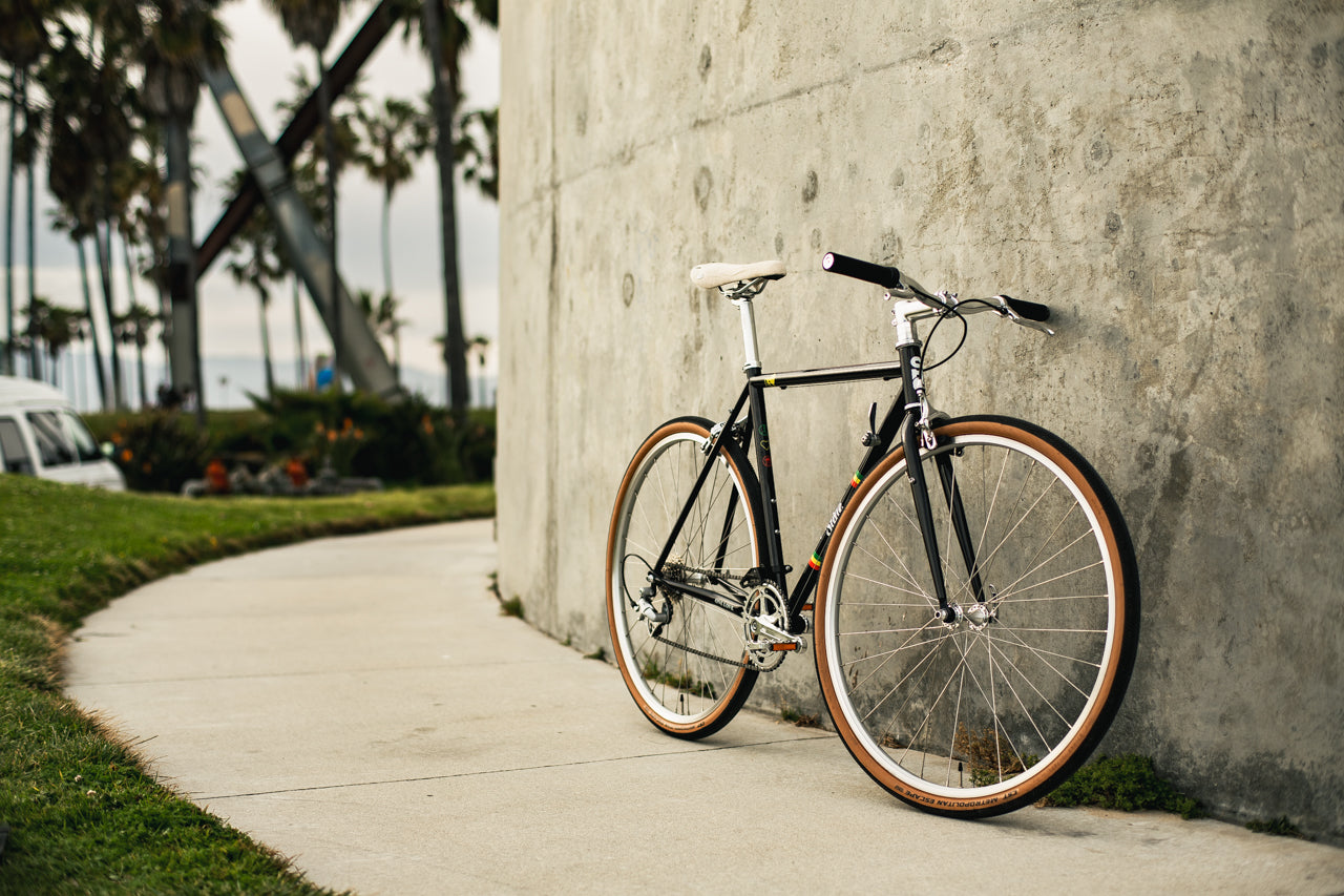 State Bicycle Co. x Bob Marley - 4130 Road+ - Rasta Stripe Black