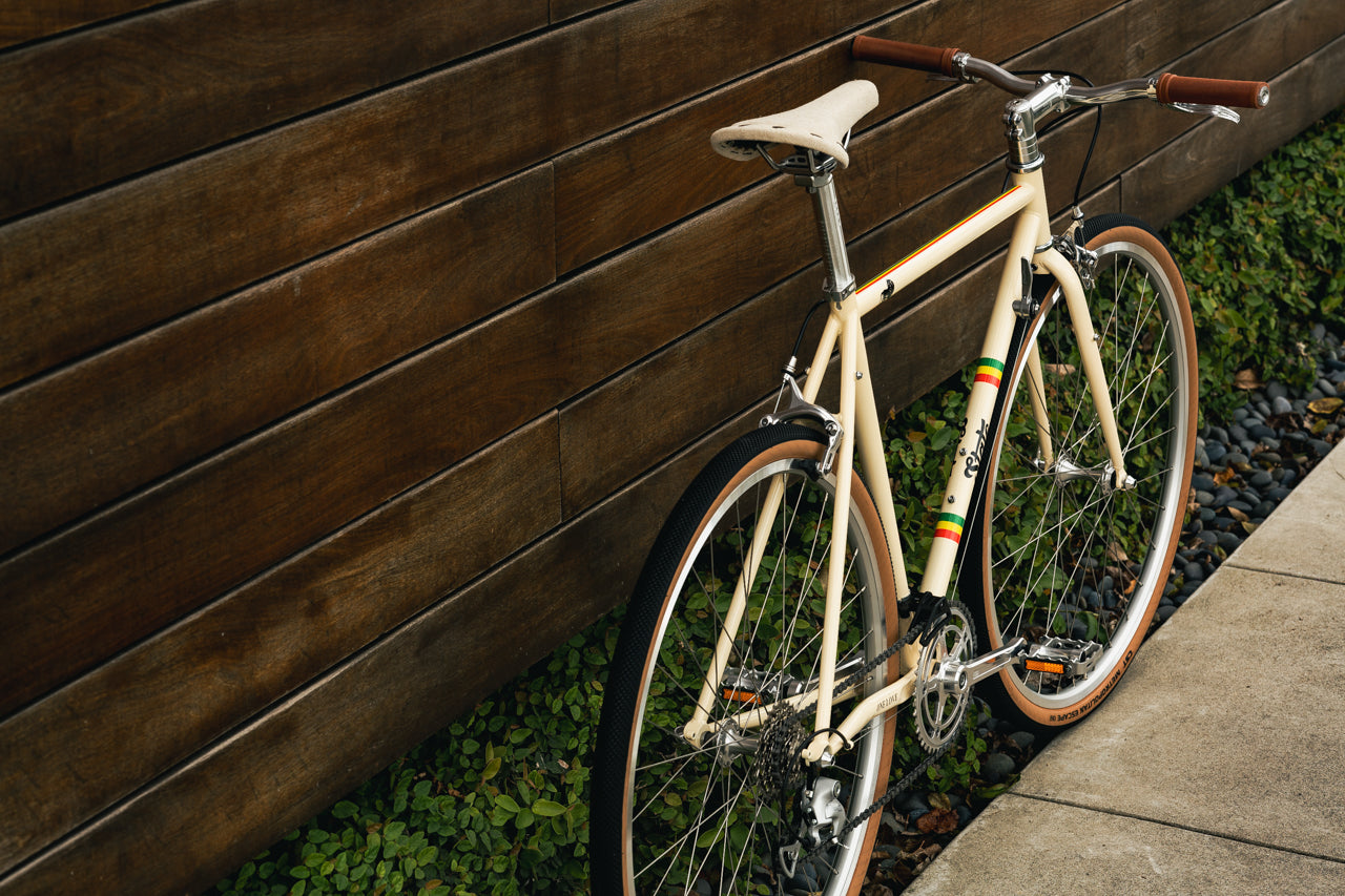 State Bicycle Co. x Bob Marley - 4130 Road+ - Rasta Stripe Tan