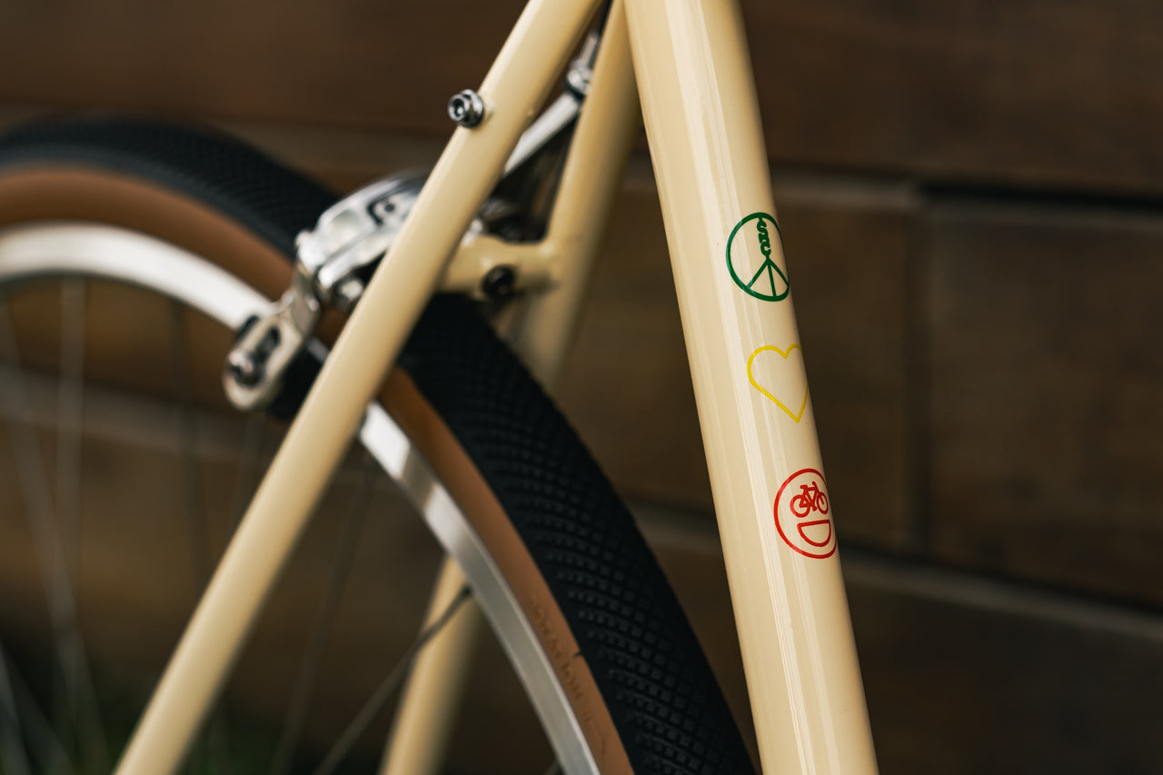 State Bicycle Co. x Bob Marley - 4130 Road+ - Rasta Stripe Tan