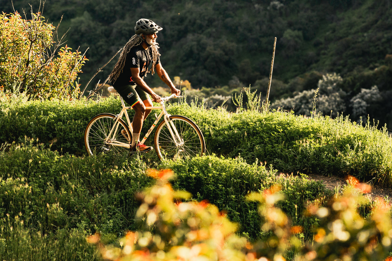 State Bicycle Co. x Bob Marley - 4130 Road+ - Rasta Stripe Tan