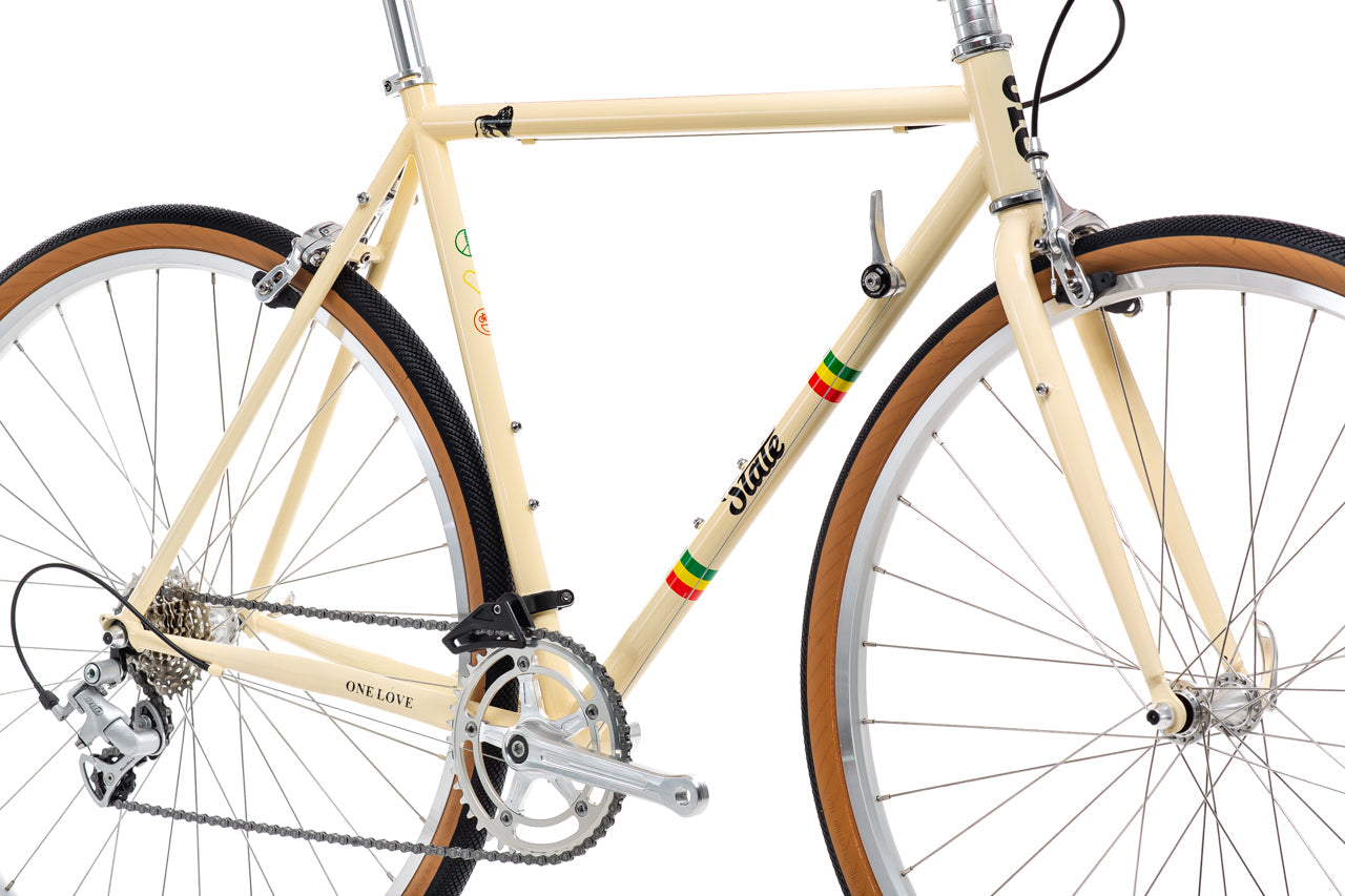 State Bicycle Co. x Bob Marley - 4130 Road+ - Rasta Stripe Tan