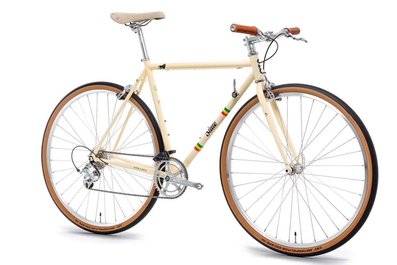 State Bicycle Co. x Bob Marley - 4130 Road+ - Rasta Stripe Tan