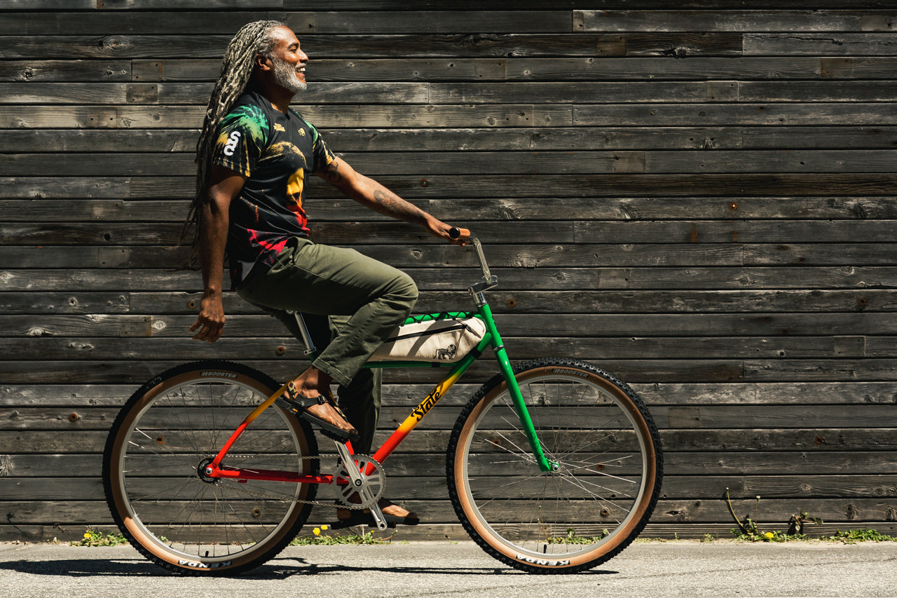 State Bicycle Co. x Bob Marley - Klunker + Hemp Bag Combo