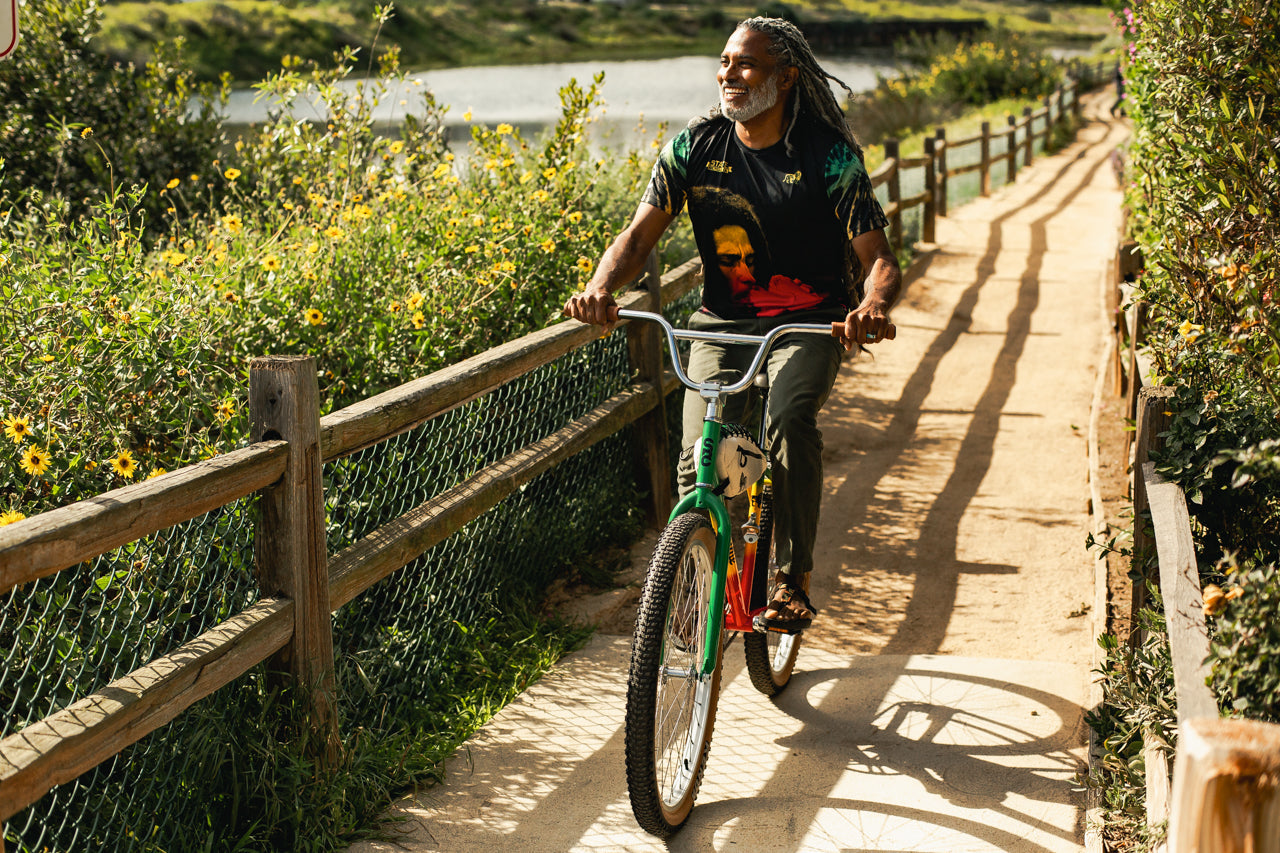 State Bicycle Co. x Bob Marley - Klunker + Hemp Bag Combo