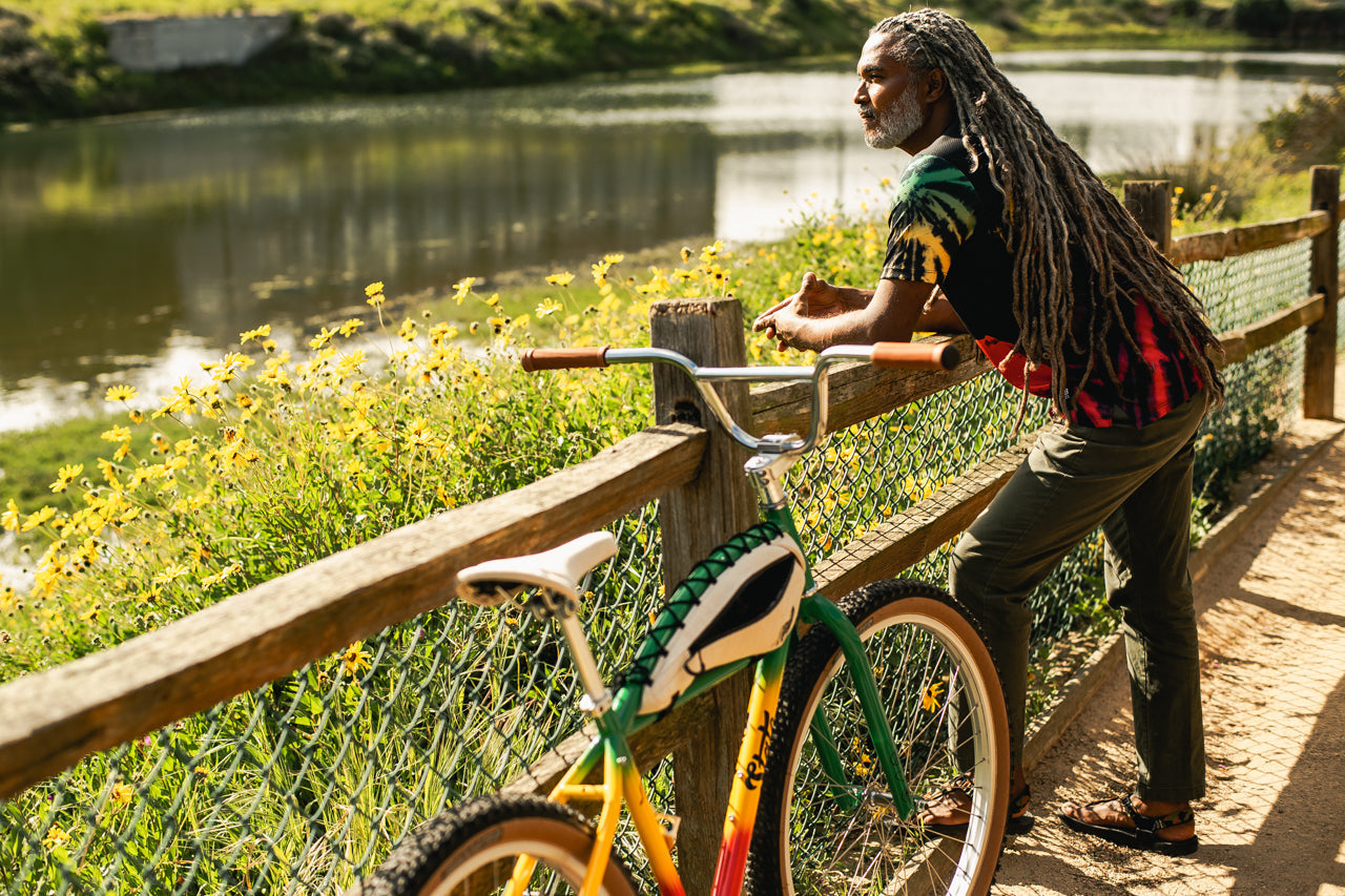 State Bicycle Co. x Bob Marley - Klunker + Hemp Bag Combo