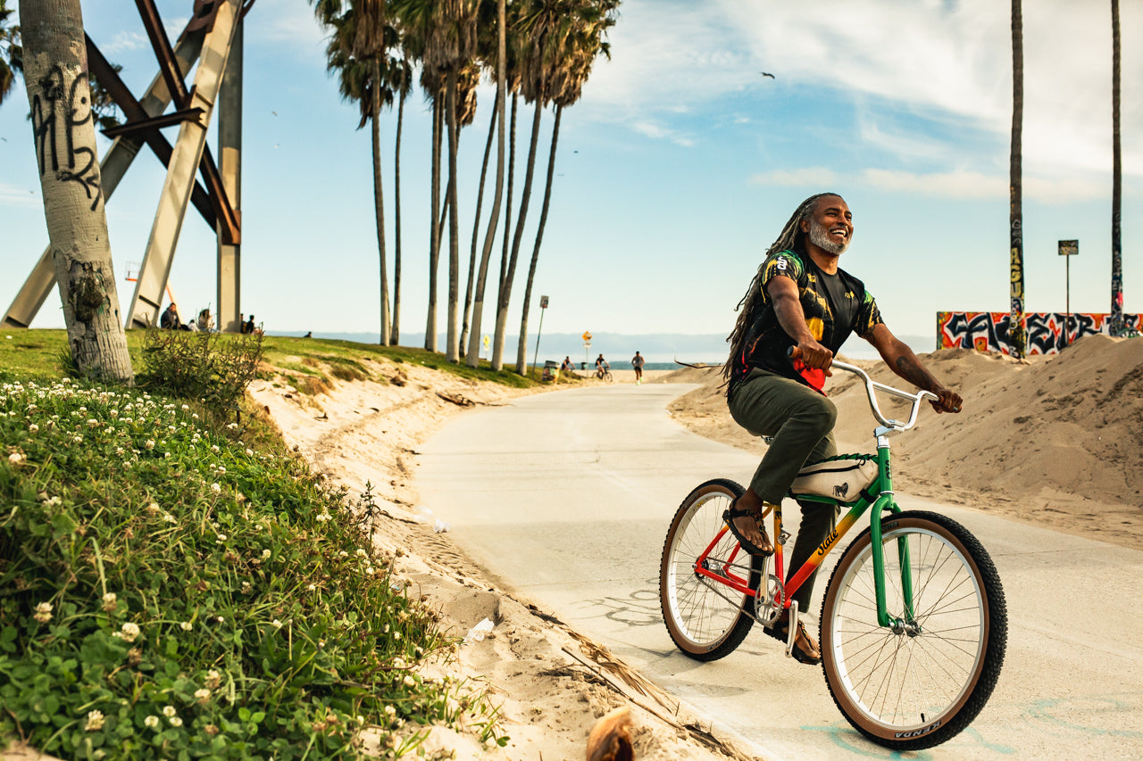 State Bicycle Co. x Bob Marley - Klunker + Hemp Bag Combo