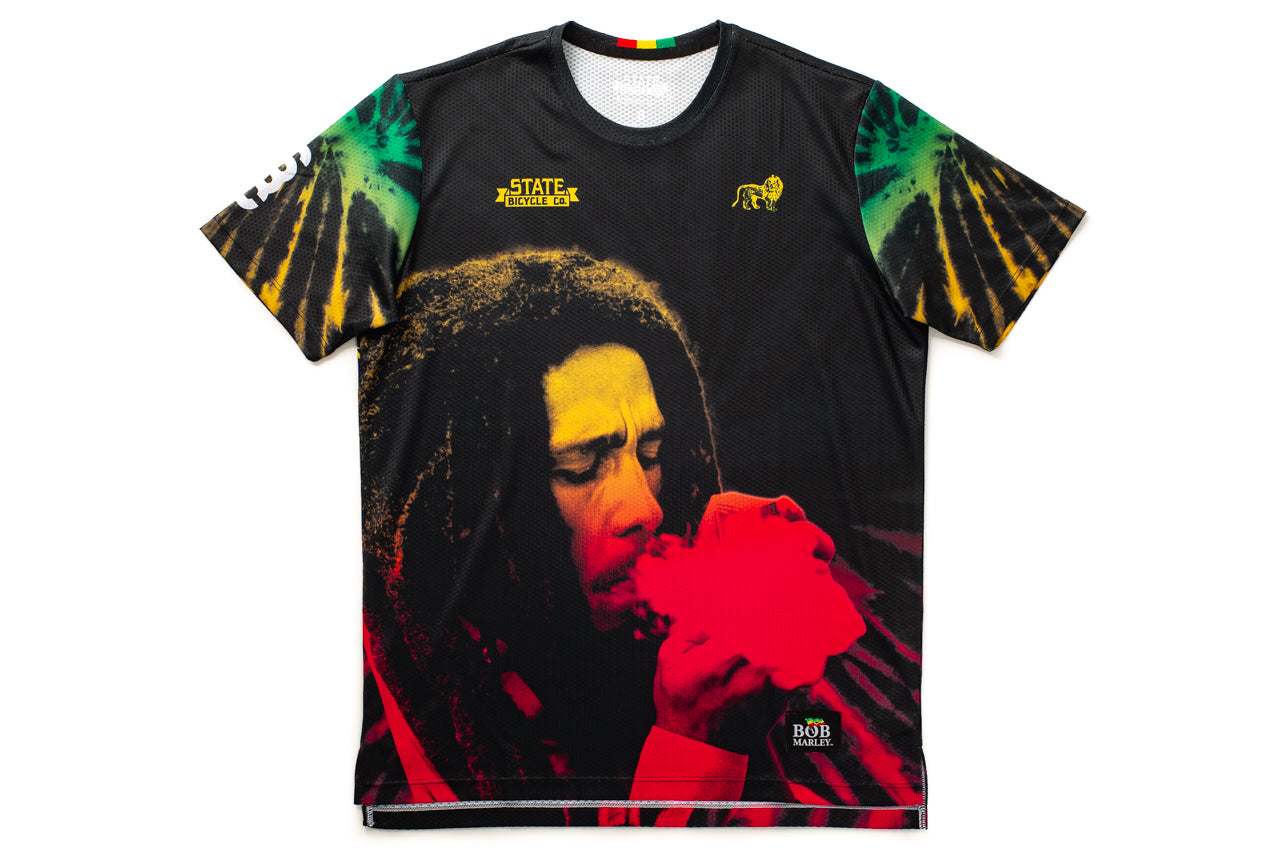 State Bicycle Co. x Bob Marley - Rasta Tie-Dye - Tech-T