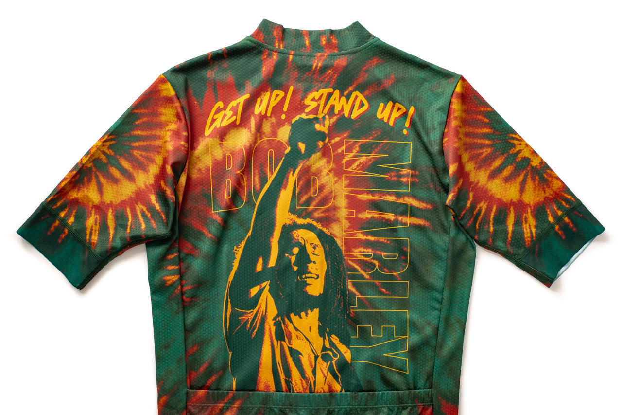 State Bicycle Co. x Bob Marley - "Get Up, Stand Up" Rasta Tie-Dye Jersey