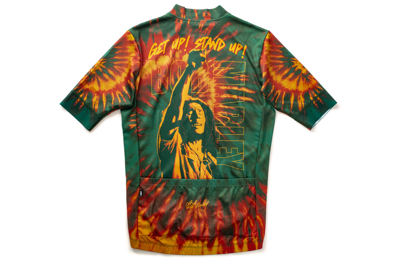 State Bicycle Co. x Bob Marley - "Get Up, Stand Up" Rasta Tie-Dye Jersey