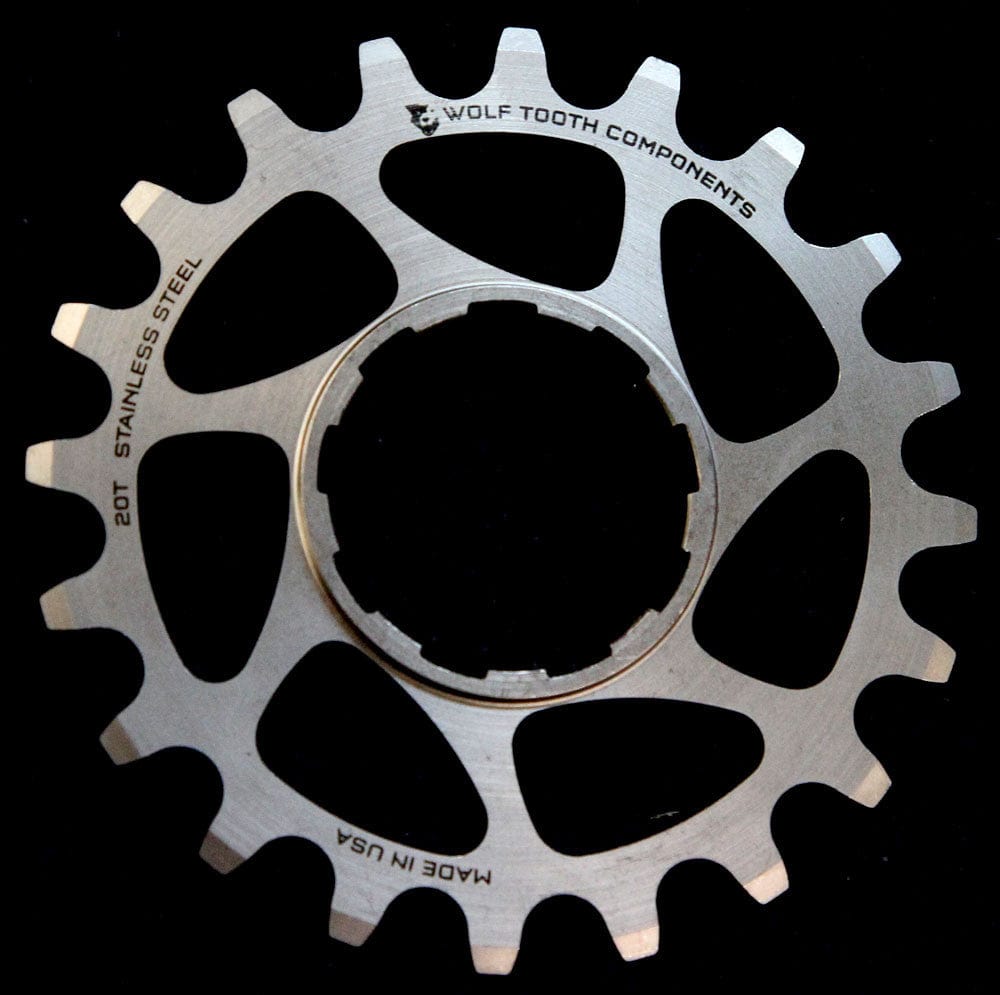 Stainless Steel Single Speed Conversion Cog by Wolf Tooth