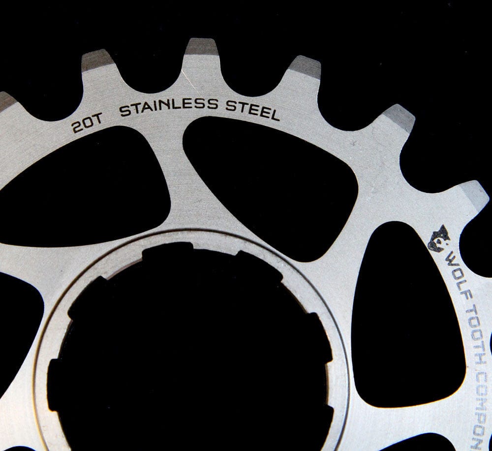 Stainless Steel Single Speed Conversion Cog by Wolf Tooth